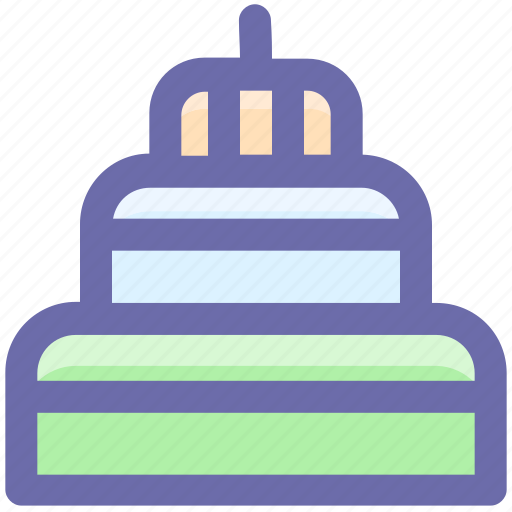 Cake, celebrations, dessert, party, sweet food icon - Download on Iconfinder