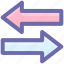 arrows, direction, flip, horizontal, swap, switch 