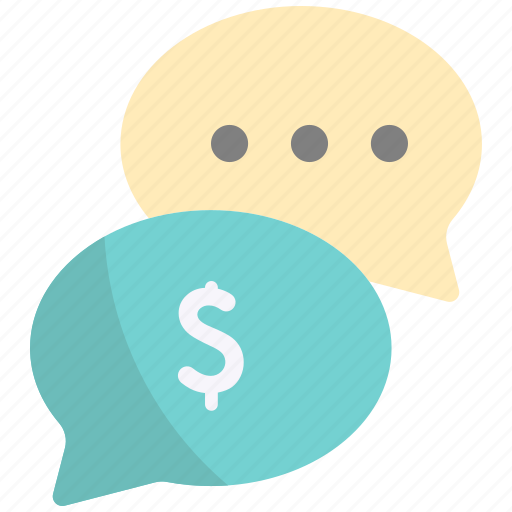 Money talk, business, finance, talk, chat, conversation icon - Download on Iconfinder