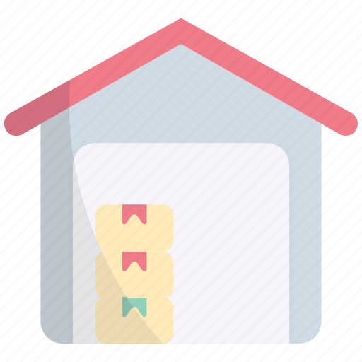 Warehouse, storehouse, logistics, parcel, delivery, shipping, package icon - Download on Iconfinder