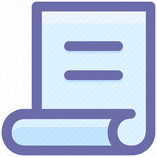 Doc, paper, reading, receipt, script, sheet icon - Download on Iconfinder