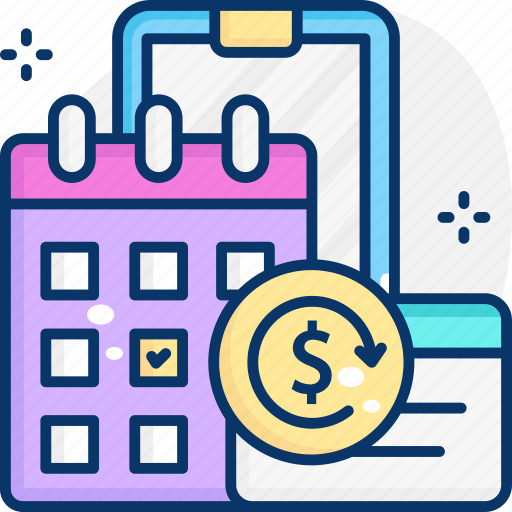 Calendar, monthly, payment, subscription icon - Download on Iconfinder