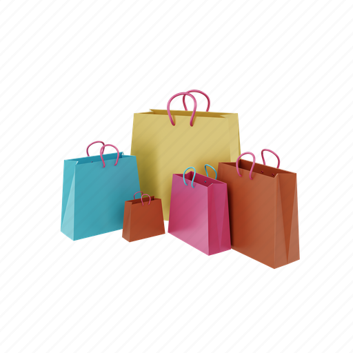 Shopping, bag, shop, cart, ecommerce, buy, online 3D illustration - Download on Iconfinder