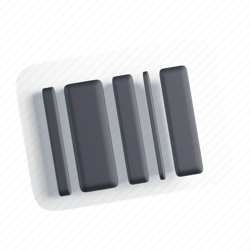 Barcode, commerce, shopping, store, online store 3D illustration - Download on Iconfinder
