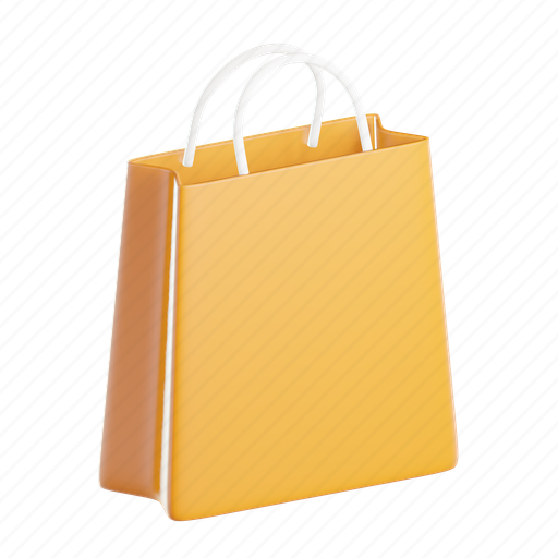 Bag, commerce, shopping, store, online store 3D illustration - Download on Iconfinder