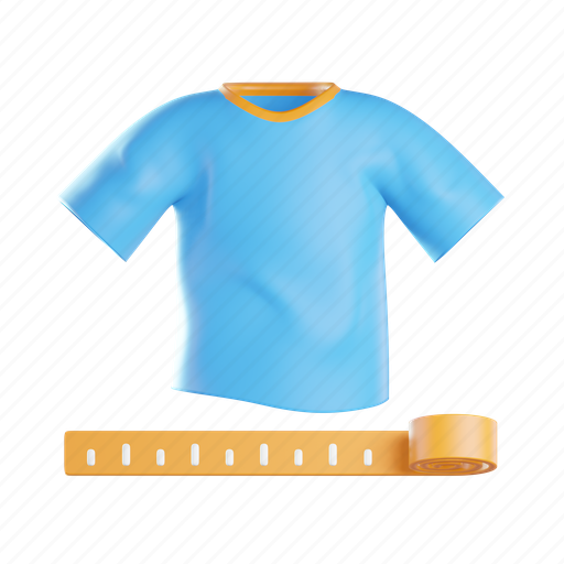 Tshirt, size, commerce, shopping, store, online store 3D illustration - Download on Iconfinder