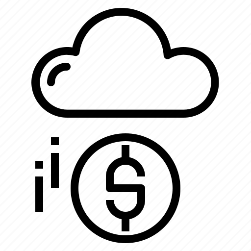 Cloud, coin, money, cloud computing icon - Download on Iconfinder