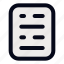 document, manifest, description, folders, checklist, report, list, file, paper 