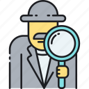 search, find, magnifier, detective