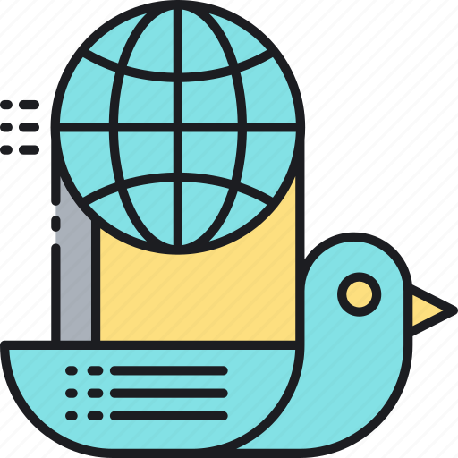 Worldwide, shipping, bird, delivery icon - Download on Iconfinder