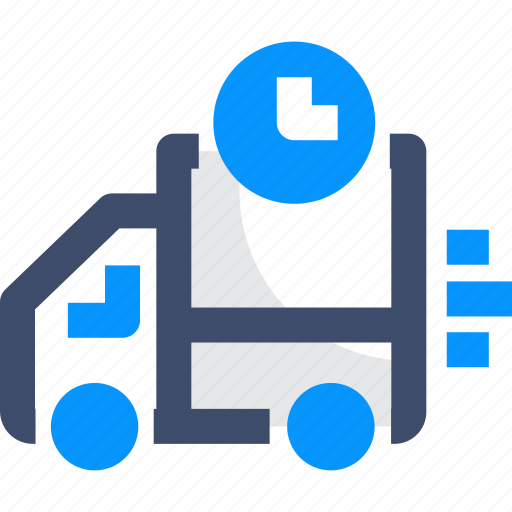 Clock, delivery, instant delivery, time, truck icon - Download on Iconfinder