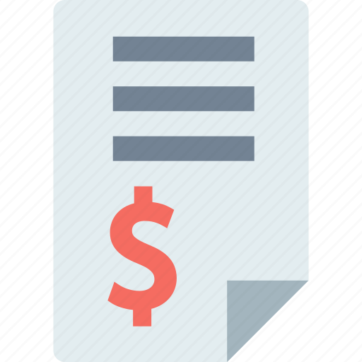 Bill, dollar, invoice, receipt icon - Download on Iconfinder