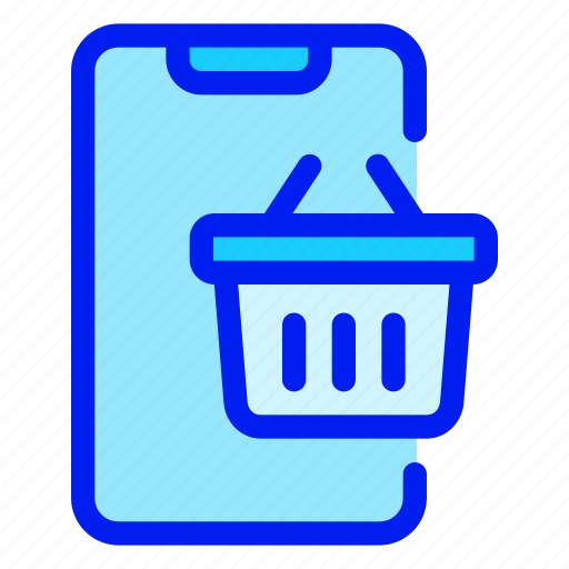 Shopping, ecommerce, smartphone, basket, mobile icon - Download on Iconfinder