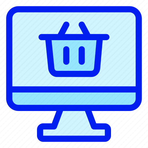 Shopping, ecommerce, monitor, basket, computer icon - Download on Iconfinder