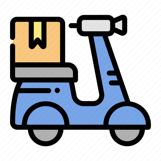 Delivery, bike, scooter, takeaway, ecommerce icon - Download on Iconfinder