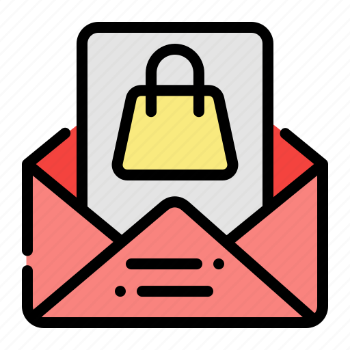 Emai, shopping, bag, envelope, mail, ecommerce icon - Download on Iconfinder