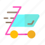 cart, trolley, purchase, buy, e commerce, vector, transportation 