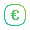 app, currency, ecommerce, euro, europe, gradient, greenish, lineart, modern, online, shop, website