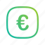 app, currency, ecommerce, euro, europe, gradient, greenish, lineart, modern, online, shop, website 