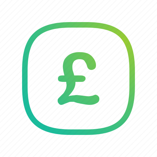 App, britain, british, currency, ecommerce, gradient, greenish icon - Download on Iconfinder