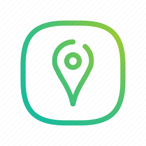 App, area, ecommerce, gradient, greenish, lineart, location icon - Download on Iconfinder