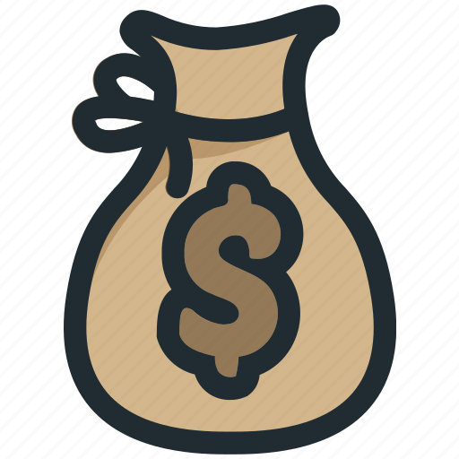 Money bag, money, bag, dollar, sack, currency, wealth icon - Download on Iconfinder