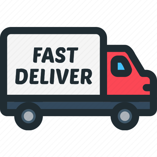 Fast deliver, delivery, truck, shipment, shipping, shipping and delivery, delivery truck icon - Download on Iconfinder
