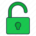 lock, key, unlocked, padlock, secure, security, open, safe, password