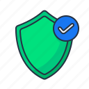 shield, verify, tick, protection, secure, verified, account, user, payment, paid 