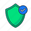 shield, verify, tick, protection, secure, verified, account, user, payment, paid 