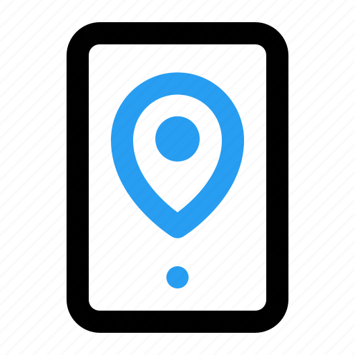 Smartphone, pin, location, placeholder, map icon - Download on Iconfinder