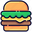 bukeicon, burger, category, ecommerce, food, online, shop 