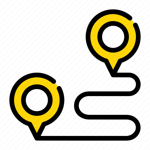 Route, location, map, ecommerce, pin icon - Download on Iconfinder