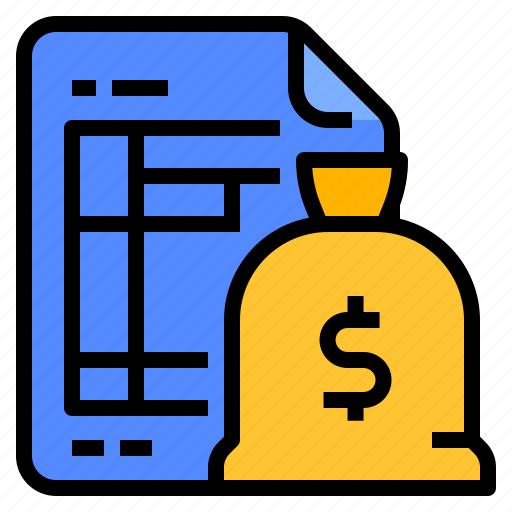 Account, balance, cost, money, sheet icon - Download on Iconfinder