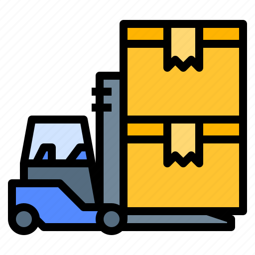 Forklift, lift, product, supply icon - Download on Iconfinder