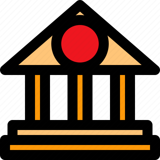 Bank, finance, buildings, columns icon - Download on Iconfinder