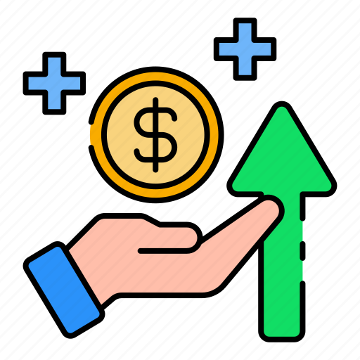 Benefit, profit, growth, marketing, increase, money, financial growth icon - Download on Iconfinder