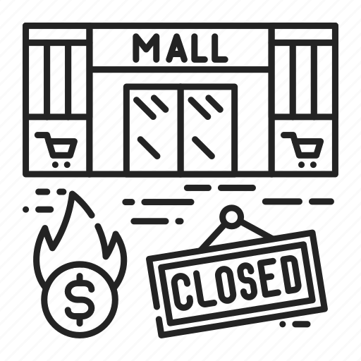 Bankruptcy, business, closed, collapse, crisis, economic, mall icon - Download on Iconfinder