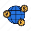 currency, global, exchange rate, global economy, business and finance, money exchange, foreign, money currency, international 
