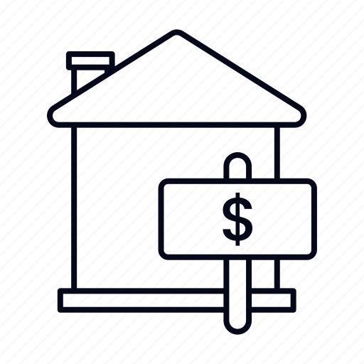 House, house for sale, real estate, for sale, property, sign, signaling icon - Download on Iconfinder