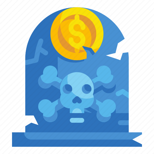 Bankruptcy, financial, insolvency, losses, money, poor, rip icon - Download on Iconfinder