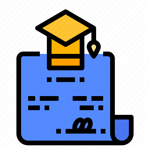 Certificate, education, graduation, knowledge, study icon - Download on Iconfinder