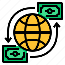 exchange, global, money, rate, world