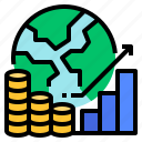 chart, coin, economic, economy, global