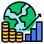 chart, coin, economic, economy, global 