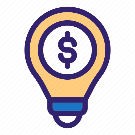 Business and finance, dollar, idea, invention, light bulb, money, profit icon - Download on Iconfinder