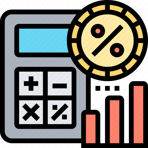 Discount, rate, accounting, market, interest icon - Download on Iconfinder