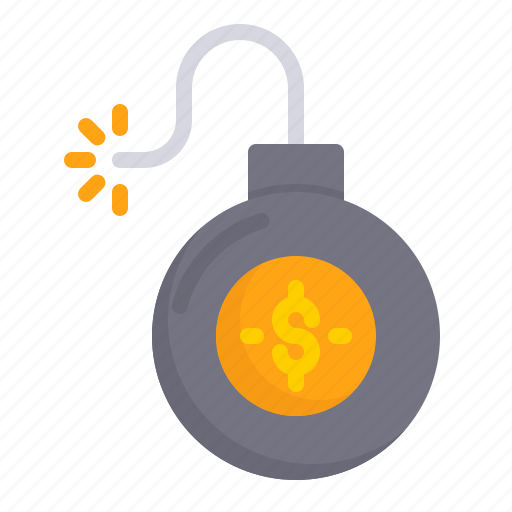 Bomb, finance, debt, business, and, dollar, money icon - Download on Iconfinder
