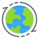 circular, economy, supply, chain, planet, world, globe, arrows, ecology and environment