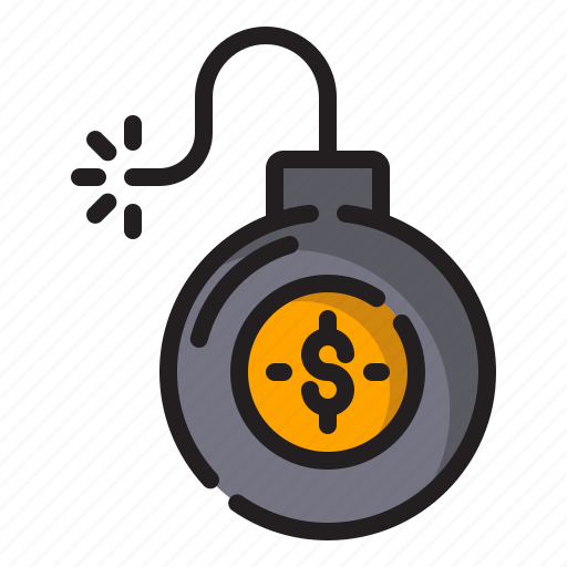 Bomb, finance, debt, business, dollar, money icon - Download on Iconfinder